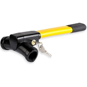 KEEPING Universal Security Anti Theft Heavy Duty Van Car SUVs Rotary Steering Wheel Lock with Crescent Keys