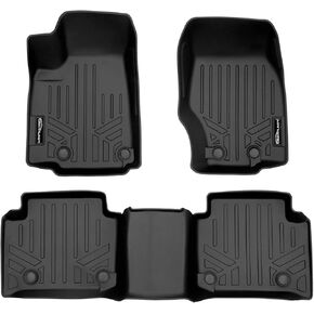 SMARTLINER All Weather Custom Fit Black 2 Row Floor Mat Liner Set Compatible with 2022+ Jeep Grand Cherokee