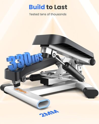 Twist Steppers for Exercise at Home,Stair Stepper with Resistance Bands,Exercise Equipment with 330lbs Capacity,Mini Stepper for Full Body Workout in Saudi Arabia