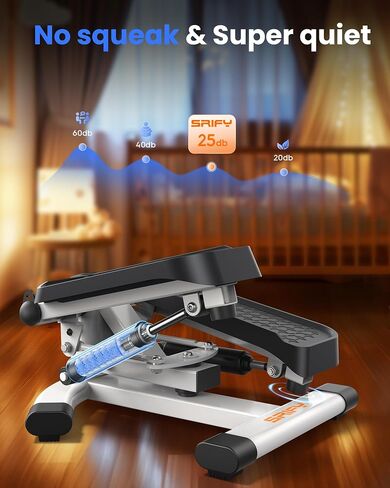Twist Steppers for Exercise at Home,Stair Stepper with Resistance Bands,Exercise Equipment with 330lbs Capacity,Mini Stepper for Full Body Workout in Saudi Arabia