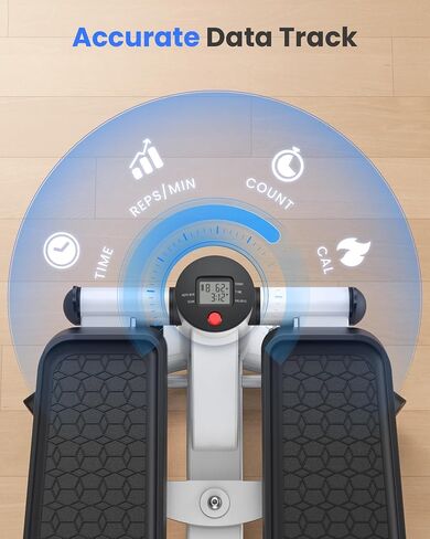 Twist Steppers for Exercise at Home,Stair Stepper with Resistance Bands,Exercise Equipment with 330lbs Capacity,Mini Stepper for Full Body Workout in Saudi Arabia