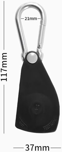 Ratchet Pulley System Ratcheting Tie Down 1/4" Rope Tensioning Tool Heavy Duty Rope Tightener Ratchet Rope Hanger for Outdoor, Black in Kuwait