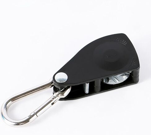 Ratchet Pulley System Ratcheting Tie Down 1/4" Rope Tensioning Tool Heavy Duty Rope Tightener Ratchet Rope Hanger for Outdoor, Black in Kuwait