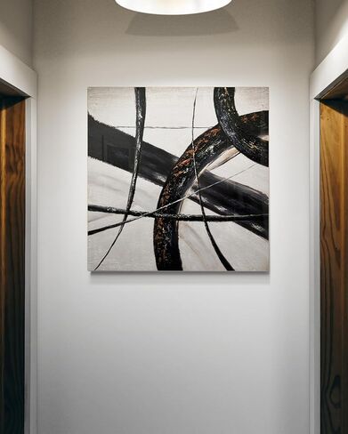 EAHunt محكم الفن الذهب مجردة جدار الفن النفط اللوحة جدار الفن رسمت باليد 3D جدار الفن 24x24 بوصة كبيرة قماش جدار الفن الزخرفية الطراز الحديث in Saudi Arabia