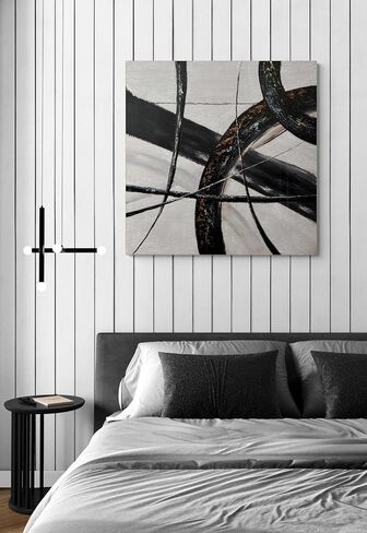 EAHunt محكم الفن الذهب مجردة جدار الفن النفط اللوحة جدار الفن رسمت باليد 3D جدار الفن 24x24 بوصة كبيرة قماش جدار الفن الزخرفية الطراز الحديث in Saudi Arabia
