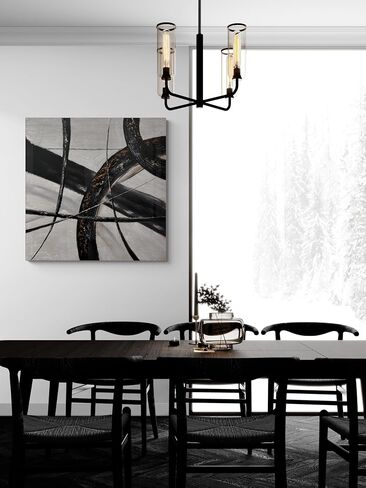 EAHunt محكم الفن الذهب مجردة جدار الفن النفط اللوحة جدار الفن رسمت باليد 3D جدار الفن 24x24 بوصة كبيرة قماش جدار الفن الزخرفية الطراز الحديث in Saudi Arabia