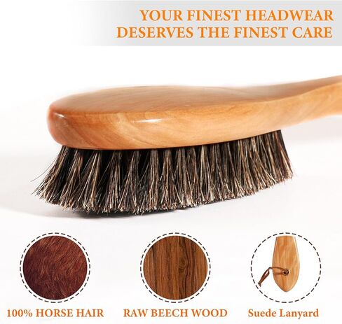 قبعة نقالة مع فرشاة خشبية إضافية، قبعة نقالة للقبعات المجهزة وقبعة رعاة البقر للرجال، جاك نقالة شديدة التحمل in Kuwait