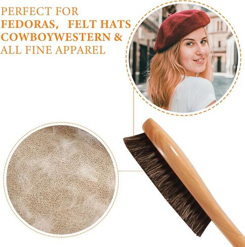 قبعة نقالة مع فرشاة خشبية إضافية، قبعة نقالة للقبعات المجهزة وقبعة رعاة البقر للرجال، جاك نقالة شديدة التحمل in Kuwait