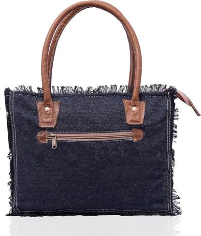 Sel De Mer Upcycled Large Upcycled Canvas Crossbody Bag & Cowhide Tote Bag, Cowhide Leather Handbag Bag for Women in Saudi Arabia