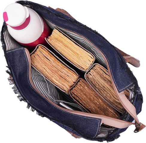 Sel De Mer Upcycled Large Upcycled Canvas Crossbody Bag & Cowhide Tote Bag, Cowhide Leather Handbag Bag for Women in Saudi Arabia