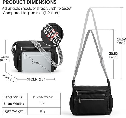 Fancy Forest Tote Bag for Women - Shoulder Handbag Bag with Multiple Pockets, Crossbody Purse for Ladies' Travel, Work in Kuwait