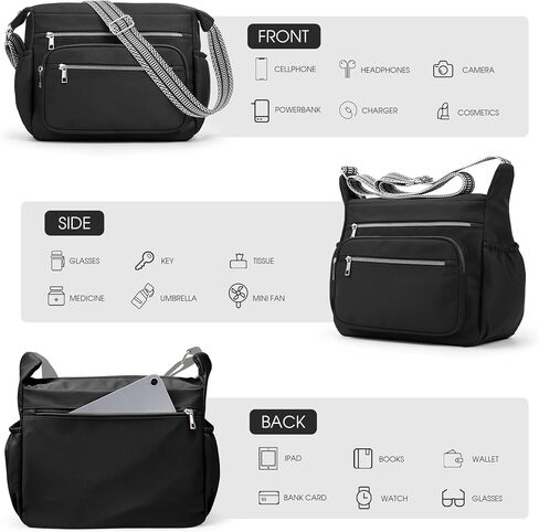 Fancy Forest Tote Bag for Women - Shoulder Handbag Bag with Multiple Pockets, Crossbody Purse for Ladies' Travel, Work in Kuwait