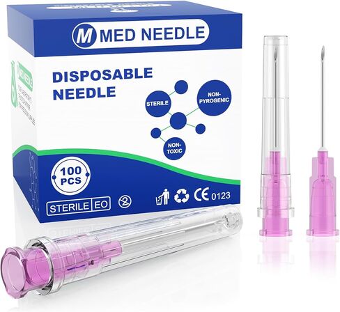 27 جرام 1 بوصة 100 حزمة قفل لور يمكن التخلص منها مع غطاء لمستلزمات المختبرات، الملحقات الصناعية 25 مم in Saudi Arabia