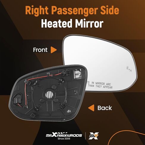 maXpeedingrods Passenger Side Power Heated Mirror Glass Replacement for Toyota RAV4 2013-2018, for Toyota Tacoma 2016-2021, with Blind Spot Detection View Side Mirror Glass 8793142E50 in Saudi Arabia