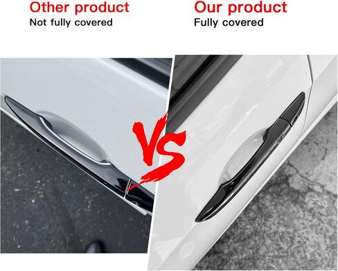 for Honda Civic 10th Gen 2016-2021 Sports Accessories Exterior Door Handle Cover Exterior Trims Handle Protection with Smart Auto Lock Holes (Glossy Black) in Saudi Arabia