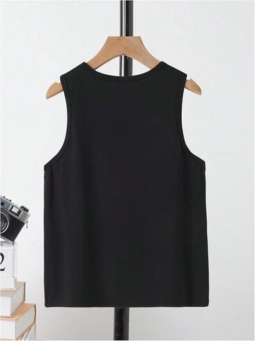 Floerns Boy's 3 Pcs Knitted Sleeveless Shirts Round Neck Letter Print Tank Top in Saudi Arabia