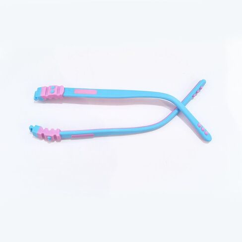 1 Pair Child Glasses Replacement Leg Silicone Eyeglasses Arms Repair Kit Anti-Slip Comfort Replacement Accessory(Blue) in Saudi Arabia