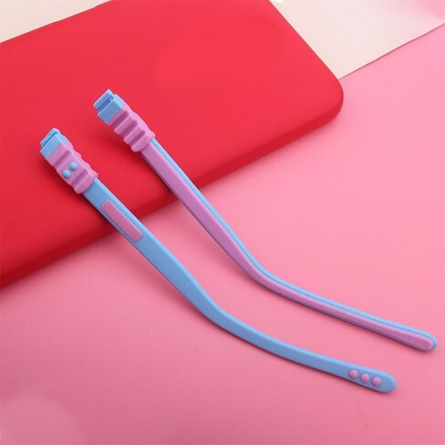 1 Pair Child Glasses Replacement Leg Silicone Eyeglasses Arms Repair Kit Anti-Slip Comfort Replacement Accessory(Blue) in Saudi Arabia