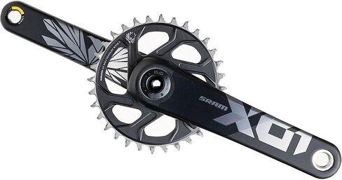 SRAM X01 Eagle Boost Crankset - 170 مم، 12 سرعة، 32t، تركيب مباشر، واجهة عمود دوران DUB، أحمر قمري/أوكسي، C2 in Saudi Arabia