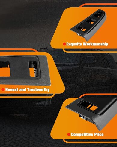 cciyu Light Gray and Black Window Switch Bezel Front Left Drivers Side Replacement Fits for Chevy Silverado 1500 2500 3500 2004-2006 for GMC Sierra 1500 2500 3500 2004-2006 Replace 89045124 in Saudi Arabia