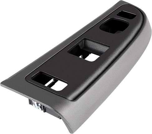 cciyu Light Gray and Black Window Switch Bezel Front Left Drivers Side Replacement Fits for Chevy Silverado 1500 2500 3500 2004-2006 for GMC Sierra 1500 2500 3500 2004-2006 Replace 89045124 in Saudi Arabia
