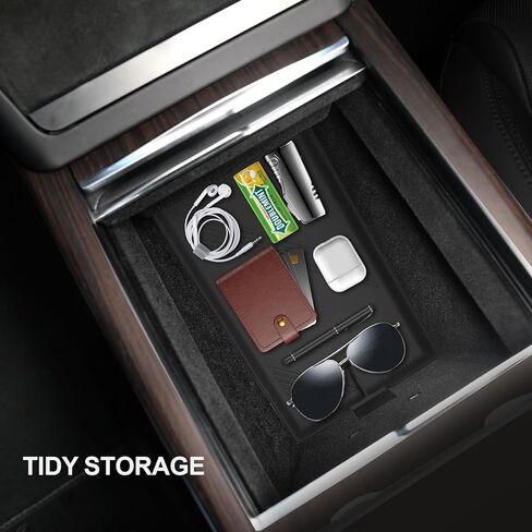 قاعدة أكواب، صينية تنظيم وحدة التحكم المركزية العلوية والسفلية وحصيرة تخزين مسند الذراع لملحقات موديل X/S لعام 2024 2023 2022، مجموعة كاملة من سجادات الإدخال الداخلية، أسود من السيليكون in Kuwait