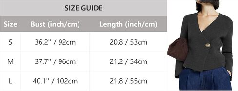 Asymmetric Button Up Cardigans Sweaters for Women Elegant V Neck Knit Cropped Sweater Tops 2024 Fall Outfits Trendy in Saudi Arabia
