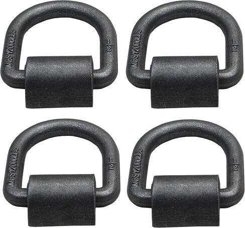 1/2 Inch 12000 LBS Heavy Duty Weld-On Forged D Ring for Trailers, Trucks, and Cargo Tie Downs(4 Pack) in Kuwait