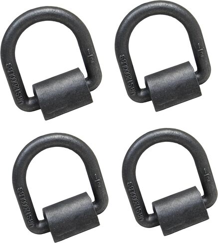1/2 Inch 12000 LBS Heavy Duty Weld-On Forged D Ring for Trailers, Trucks, and Cargo Tie Downs(4 Pack) in Kuwait