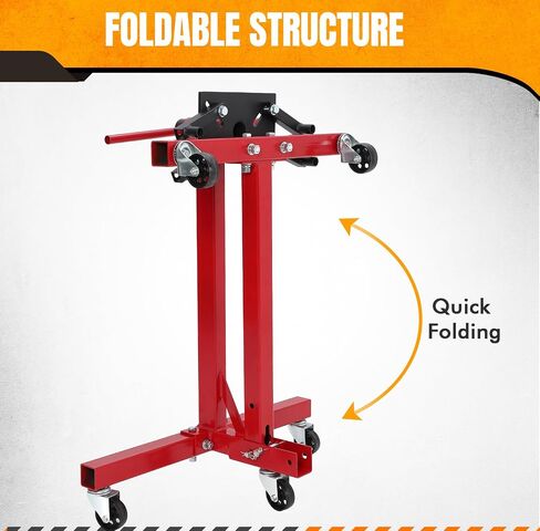 Engine Stand, 1500 lbs (3/4 Ton) Rotating Motor Stand with 360° Adjustable Head & 5 Casters, Folding Motor Hoist Dolly for Auto Repair, Vehicle Maintenance, DIY Projects in Saudi Arabia