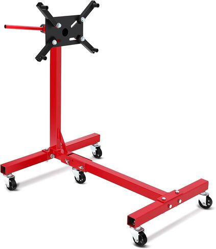 Engine Stand, 1500 lbs (3/4 Ton) Rotating Motor Stand with 360° Adjustable Head & 5 Casters, Folding Motor Hoist Dolly for Auto Repair, Vehicle Maintenance, DIY Projects in Saudi Arabia