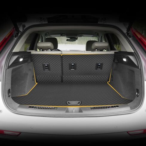 لـ 2019-2024 Cadillac XT4 Cargo Mat & Backrest Mat - تناسب مخصص بو الجلود بطانة البضائع وواقي مسند الظهر الخلفي - جميع الحصير الجذع لكاديلاك XT4 2019-2024 in Kuwait