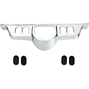 Chrome Switch Dash Panel Accent Cover for Harley Touring 96-13 Electra Glide/06-13 Street Glide/09-13 Tri Glide
