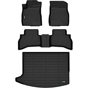 HAFIDI® Floor Mats & Cargo Liner Set Fit for Buick Encore GX AWD 2020-2024 2025 All Weather Protection TPE Anti-Slip Automotive Full Set Floor Liners Custom Accessories - Black
