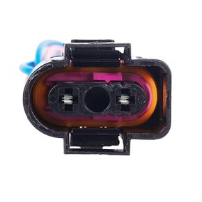 2 Pin Washer Fluid Sensor Plug Coolant Tank Reservoir Sensor Waterproof Harness Connector Compatible with VW Golf Jetta Passat Audi TT Q5 A6 A7 Skoda Replacement 1J0973202