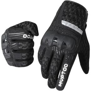 WTACTFUL Rubber Guard Motorcycle Gloves for Men Women Motorbike Touchscreen Full Finger Gloves for BMX ATV MTB Riding Road Racing Motocross