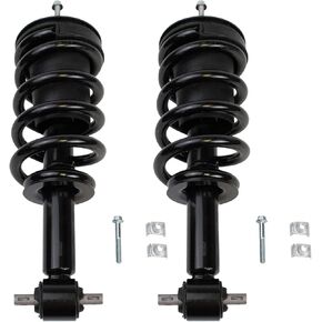 TRQ Front Loaded Shock Strut Spring Assembly LH Driver RH Passenger Side Pair 2pc Set for Chevy GMC Suburban Tahoe Yukon Z95 MagneRide MRC
