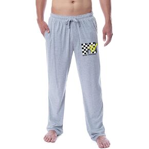 MTV Mens' Music Television Checkered Vintage Logo '80s Sleep Pajama Pants