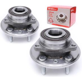 FKG 513282 Front Rear Wheel Bearing Hub Assembly fit for 2010-2016 Chevy Camaro (LT, LS, SS Only), 2008-2016 Cadillac CTS (Will Not Fit V Models), Set of 2