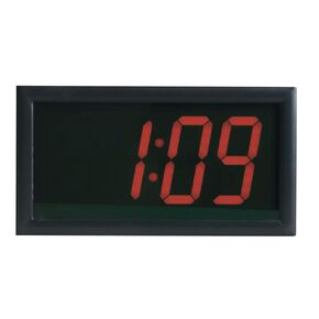 School Smart - 90525 LED Clock with Remote Control, High Visibility, 7 x 13 Inches