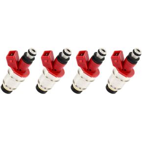 Fuel Injectors Kits SCITOO 1 Hole OEM Fuel Injector fit for 1995 for Nissan for Pickup 2.4L, 1990 1991 1992 1993 1994 for Nissan for D21 2.4L Compatible 16600-8600 16600-8610 Injector,Set of 4