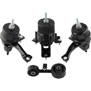 Engine Motor Mount and Transmission Mount Torque Strut Mount Set of 4 Fit for Toyota Camry 2002-2006, Solara 2004-2008 L4 2.4L Replacement Engine Motor Trans Mount Set#A4203 A4204 A4207 A4211