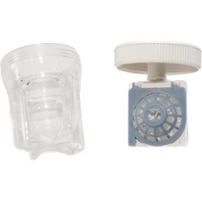 SPORTS WORLD VISION Sclera Contact Lens Case (10 Pieces) Easy to Carry Vented Protective Case, Barrel Shaped Contact Lens Cleaning Container for Everyday Use