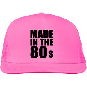 Made in The 80s Bright neon Truckers mesh snap Back hat in 6 Bright Colors