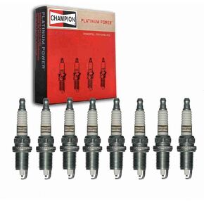 8 pc Champion Platinum Spark Plugs compatible with Dodge Durango 5.2L 5.9L V8 1998-2003