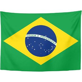 YongColer Brazil Flag Tapestry Wall Hanging for Bedroom Living Room Dorm Accessories Gifts, Brazil Flag, 40x30 inches