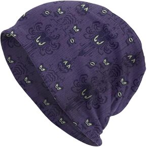 Haunted Mansi Slouchy Beanie Hat for Men/Women Hip-Hop Soft Lightweight Running Headwear Cap Baggy Skull Sleep Scarf Thin Knit Hat