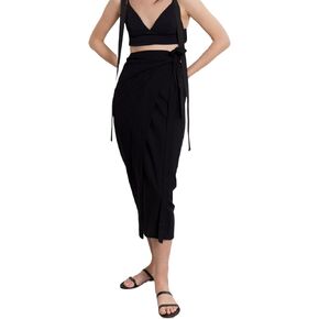 Gottex Beach Life Resort Pola Wrap Skirt Swimsuit Coverup for Women, Stylish Elegant and Versatile Beachwear Summer Essential