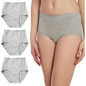 High Waist Cotton Underwear Brief for Women – Tummy Control with Full Coverage – Breathable & Stretchy Ladies Panties