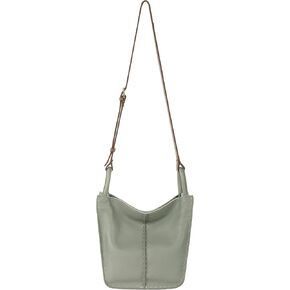 The Sak Los Feliz Crossbody Bag in Leather, Large, Lined Purse with Single Adjustable Shoulder Strap, Meadow